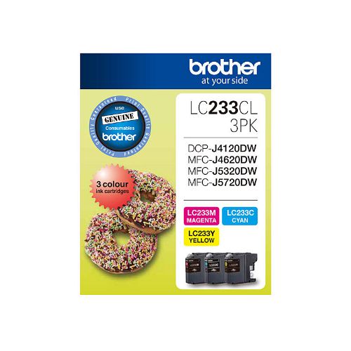 Picture of Brother LC233 CMY Colour Pack