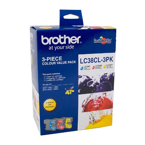 Picture of Brother LC38 CMY Colour Pack