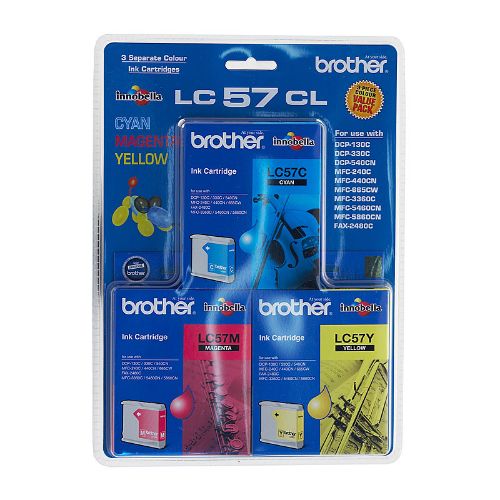 Picture of Brother LC57 CMY Colour Pack