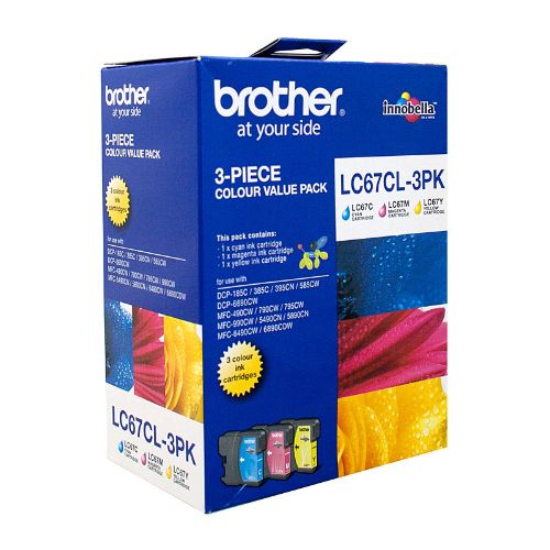 Picture of Brother LC67 CMY Colour Pack