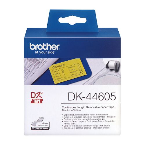 Picture of Brother DK44605 Yellow Roll