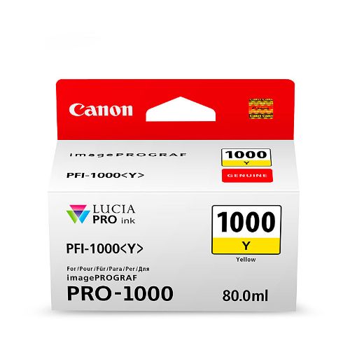 Picture of Canon PFI1000 Yellow Ink Cart