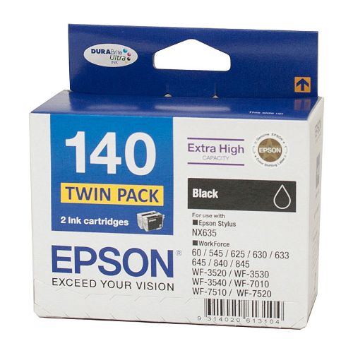 Picture of Epson 140 Black Twin Pack