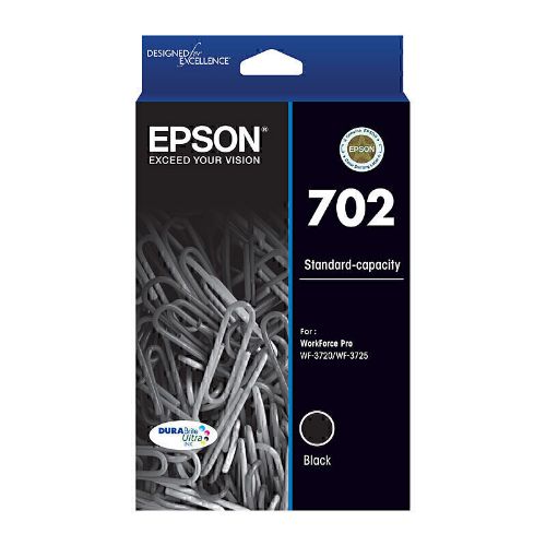 Picture of Epson 702 Black Ink Cartridge