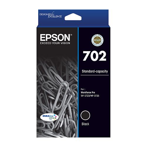 Picture of Epson 702 Black Ink Cartridge