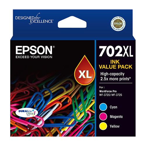 Picture of Epson 702XL CMY Ink Pack