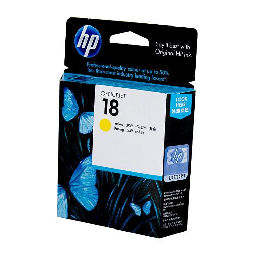 Picture of HP #18 Yellow Ink Cartridge C4939A