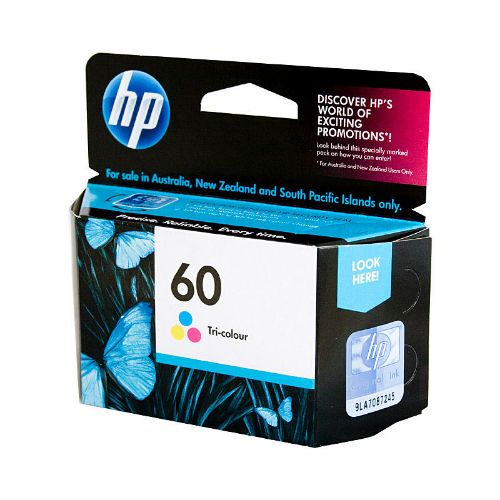 Picture of HP #60 Tri Colour Ink CC643WA
