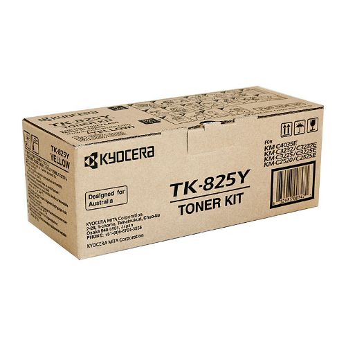Picture of Kyocera TK825 Yellow Toner