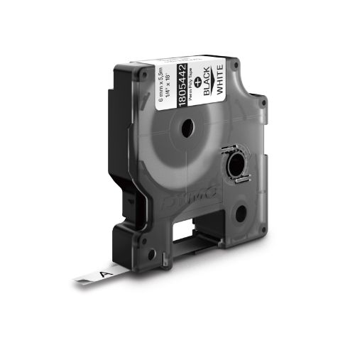Picture of Dymo Rhino Black on White 6mm Tape